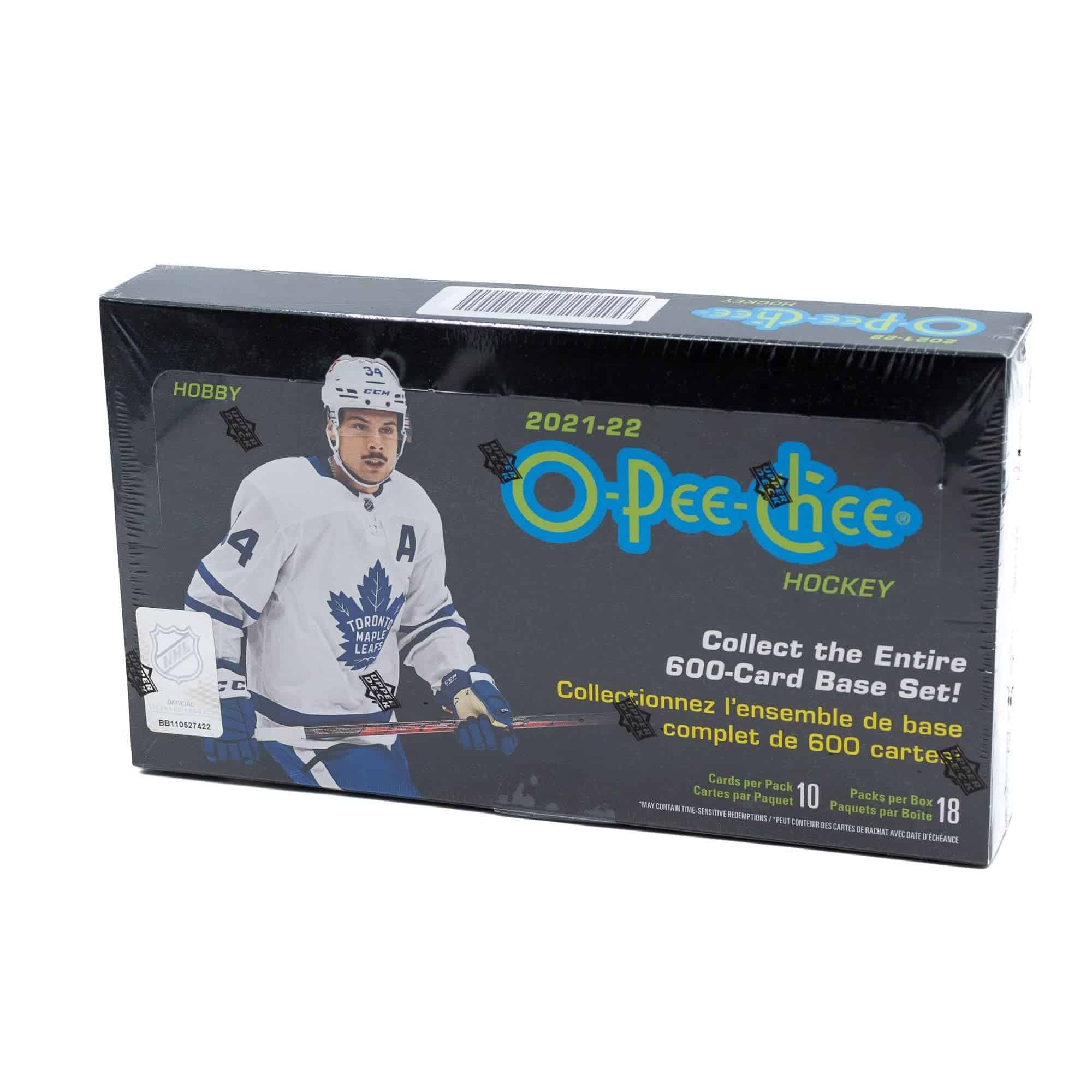 Caja de hobby de hockey 2021-22 UPPER DECK O Pee CHEE