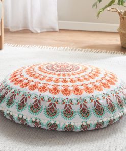 Cojín de Piso de Meditación Codi, Cojín Grande Redondo para