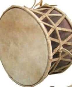 Tambor de Mano Damaru de Madera Instrumento Folclórico