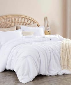 Juego de Edredón de 3 Piezas Chezmoi -Blanco
