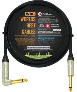 12 Foot - Gotham GAC-1 Ultra Pro (Negro) - Cable Premium de
