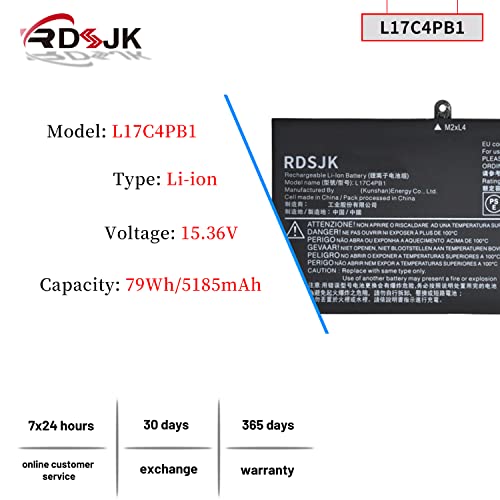 Batería de portátil L17C4PB1 L17M4PB1 para Lenovo IdeaPad - Imagen 3