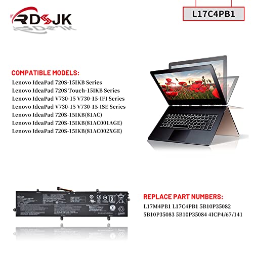 Batería de portátil L17C4PB1 L17M4PB1 para Lenovo IdeaPad - Imagen 4