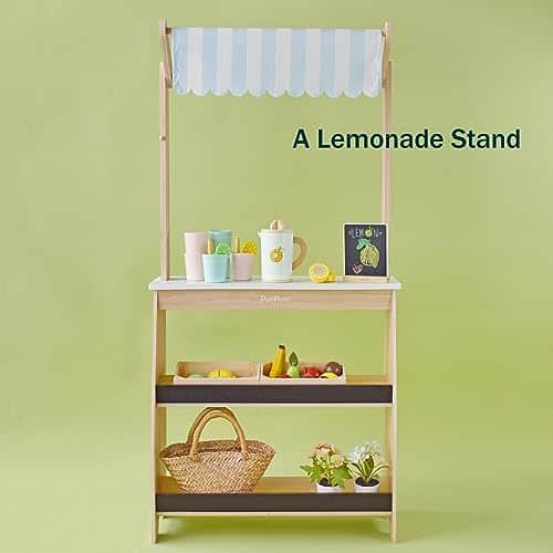 Puesto de Limonada de Juguetes de Madera PairPear para - Imagen 6