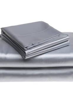 Juego de Sábanas 100% Seda Satinada 6 piezas, Sábana