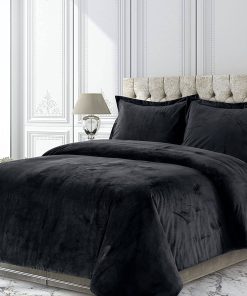 Roch Linen Edredón Premium de Terciopelo Crushed 400 GSM