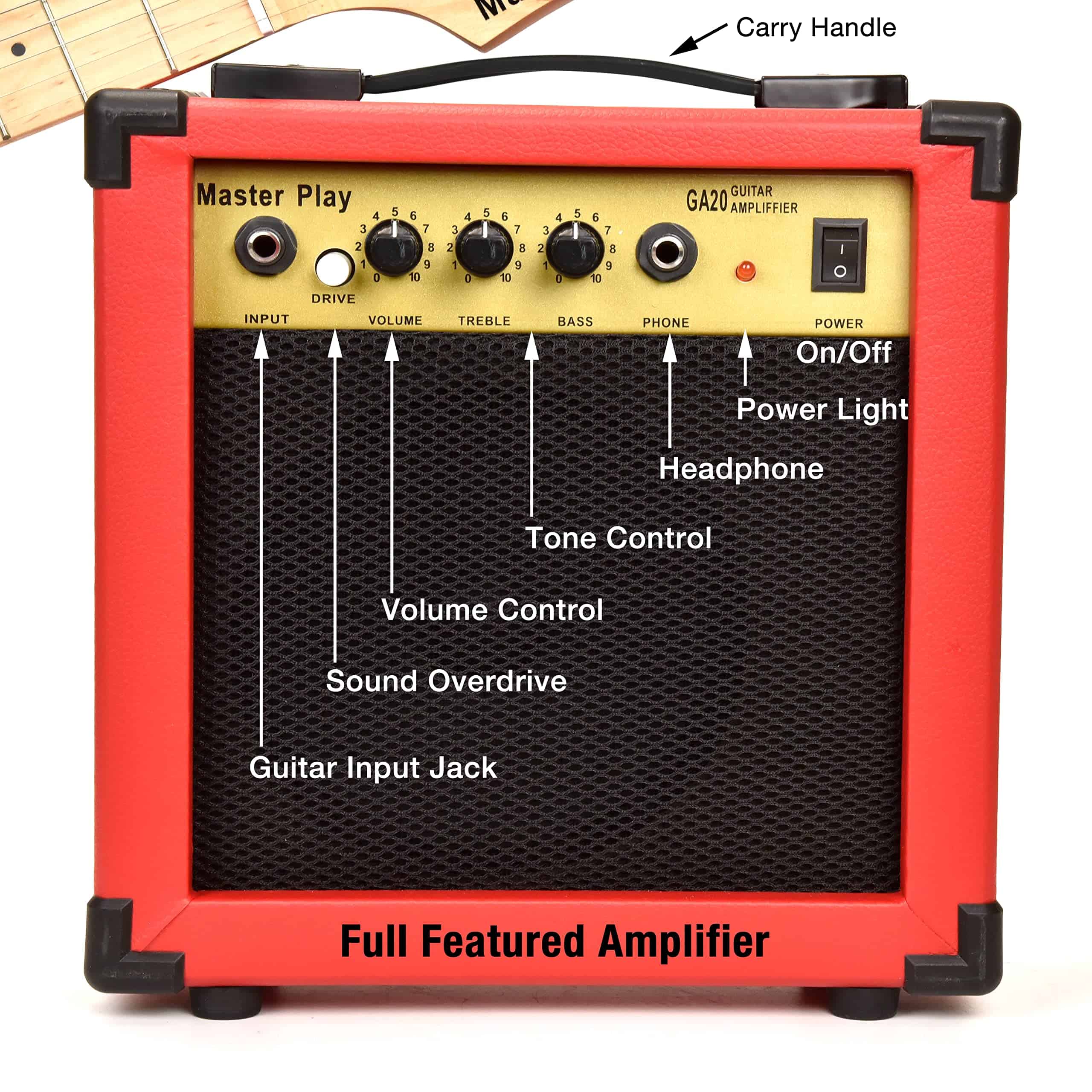 Guitarra Eléctrica Master Play de 30 pulgadas, Para - Imagen 4