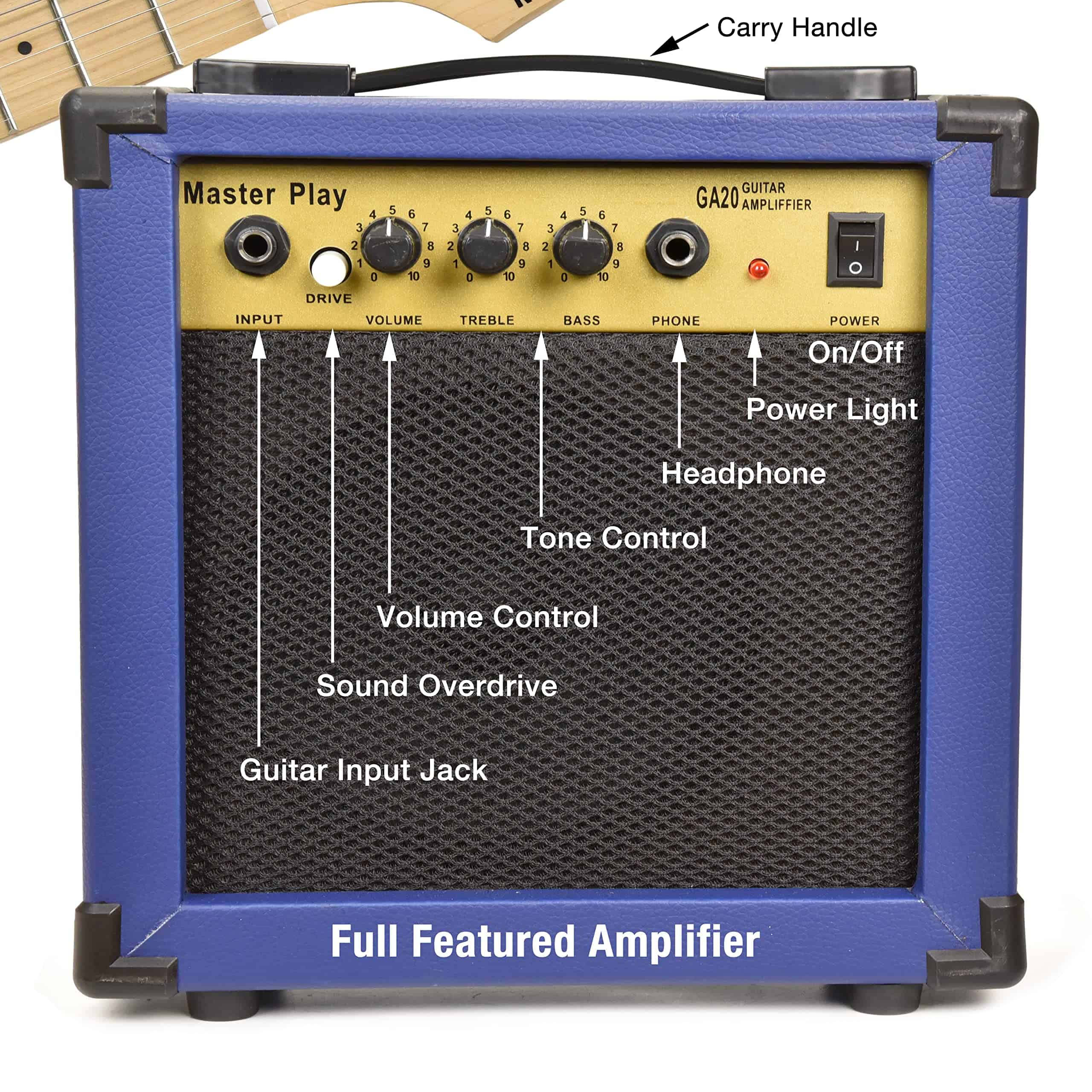 Master Play Guitarra Eléctrica de 30 Pulgadas para - Imagen 4