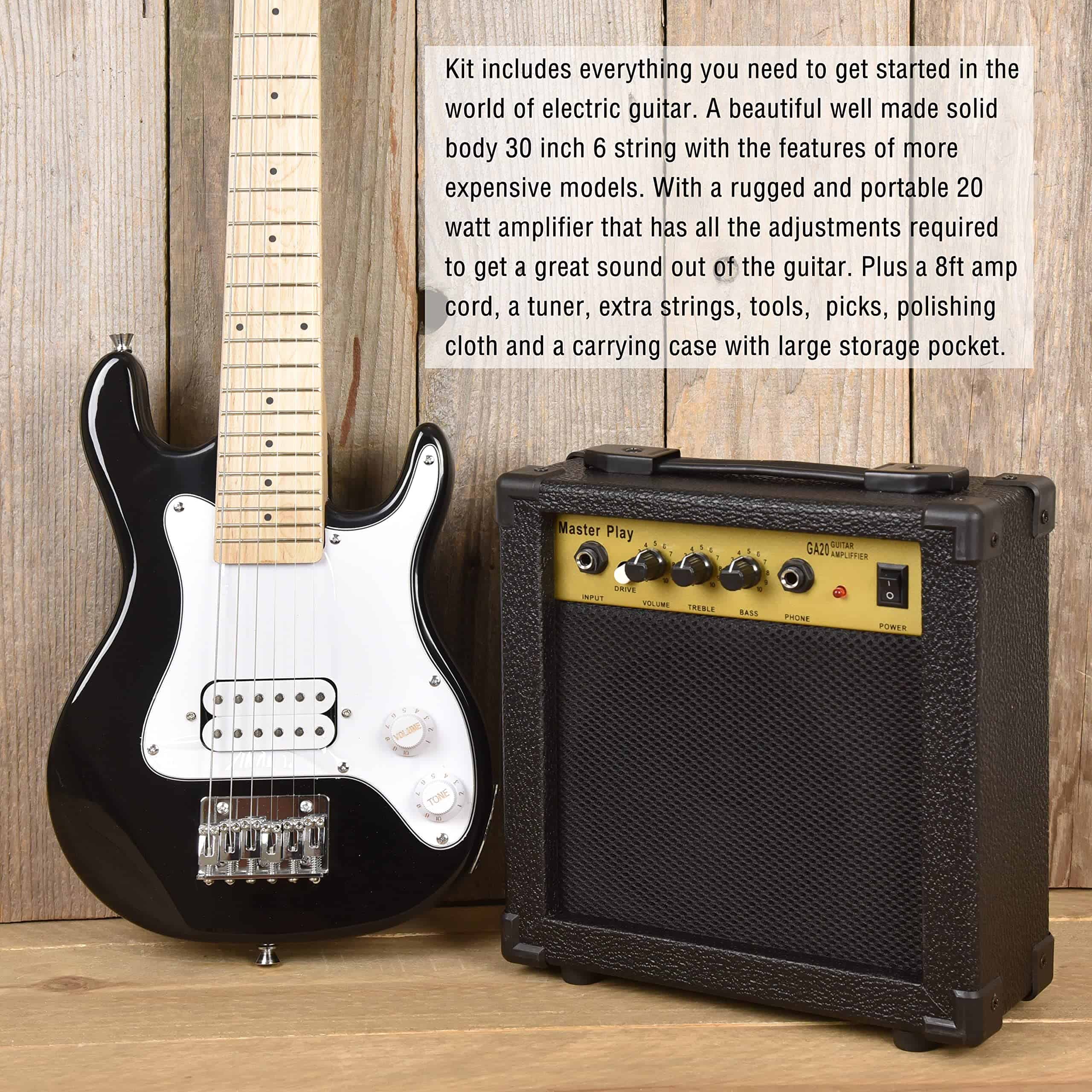 Guitarra eléctrica Master Play de 30 pulgadas, para - Imagen 6
