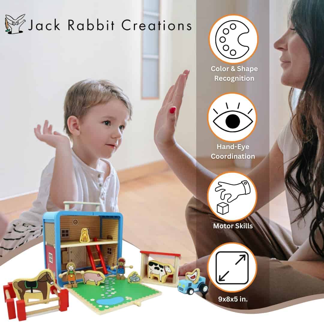 Set de Juego Maletín (Diseño de Granja) por Jack Rabbit - Imagen 7