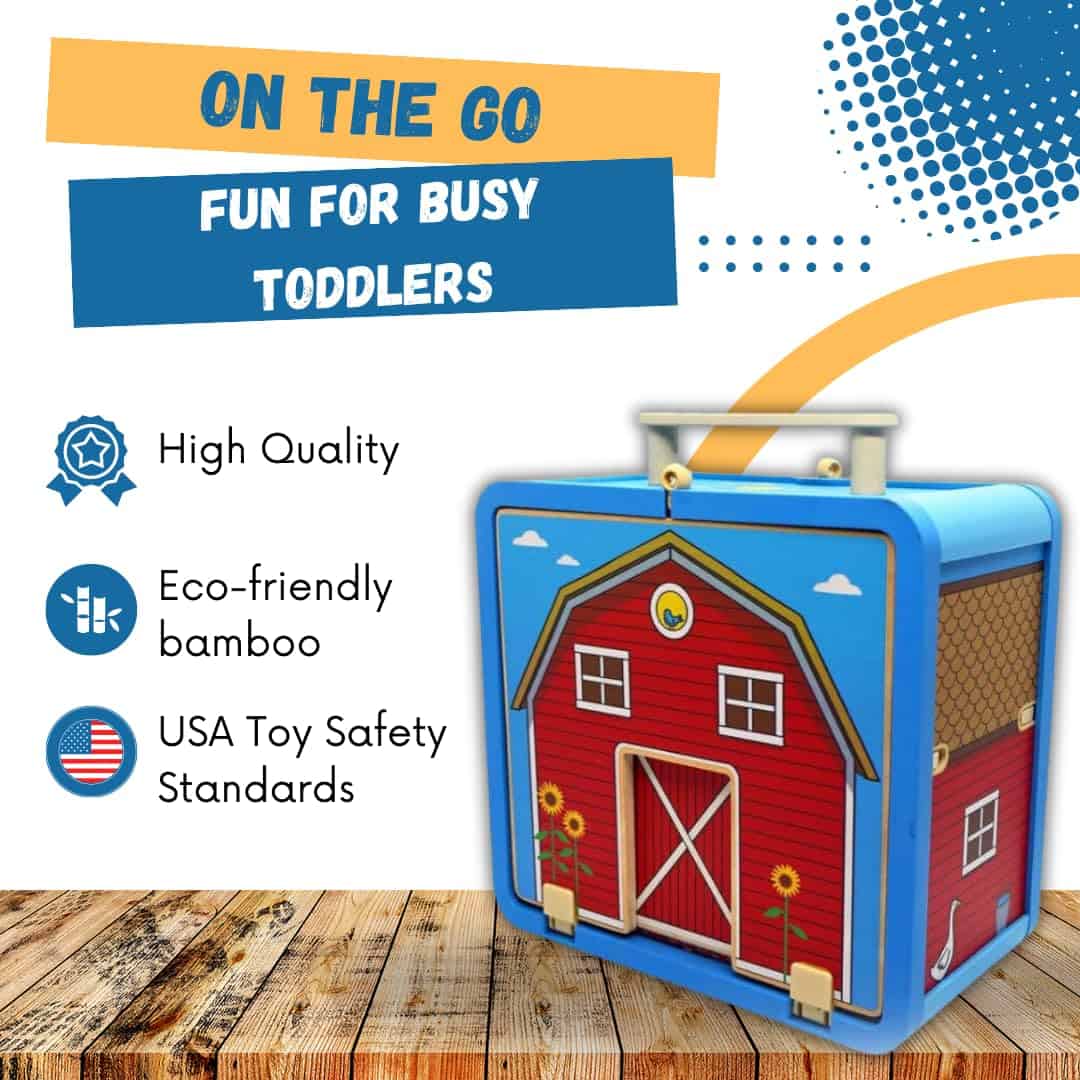 Set de Juego Maletín (Diseño de Granja) por Jack Rabbit - Imagen 6