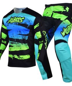 Conjunto de Jersey y Pantalón de Motocross -Black Green