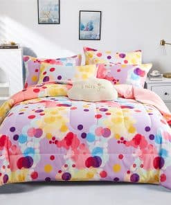 Juego de Edredón de Gradiente Arcoíris Tamaño Twin para