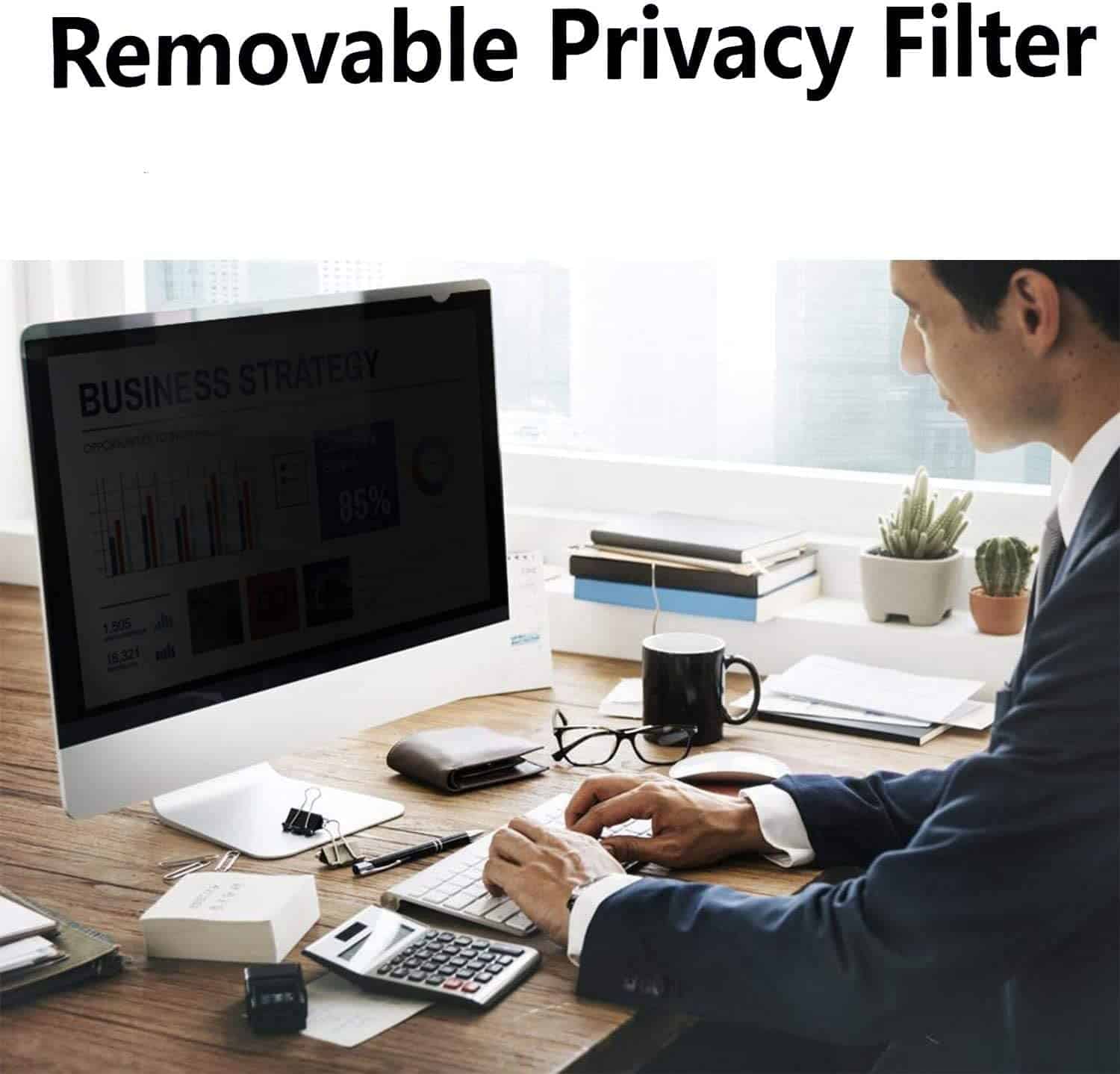 Filtro de privacidad de pantalla de computadora Nusign+ 27 - Imagen 8