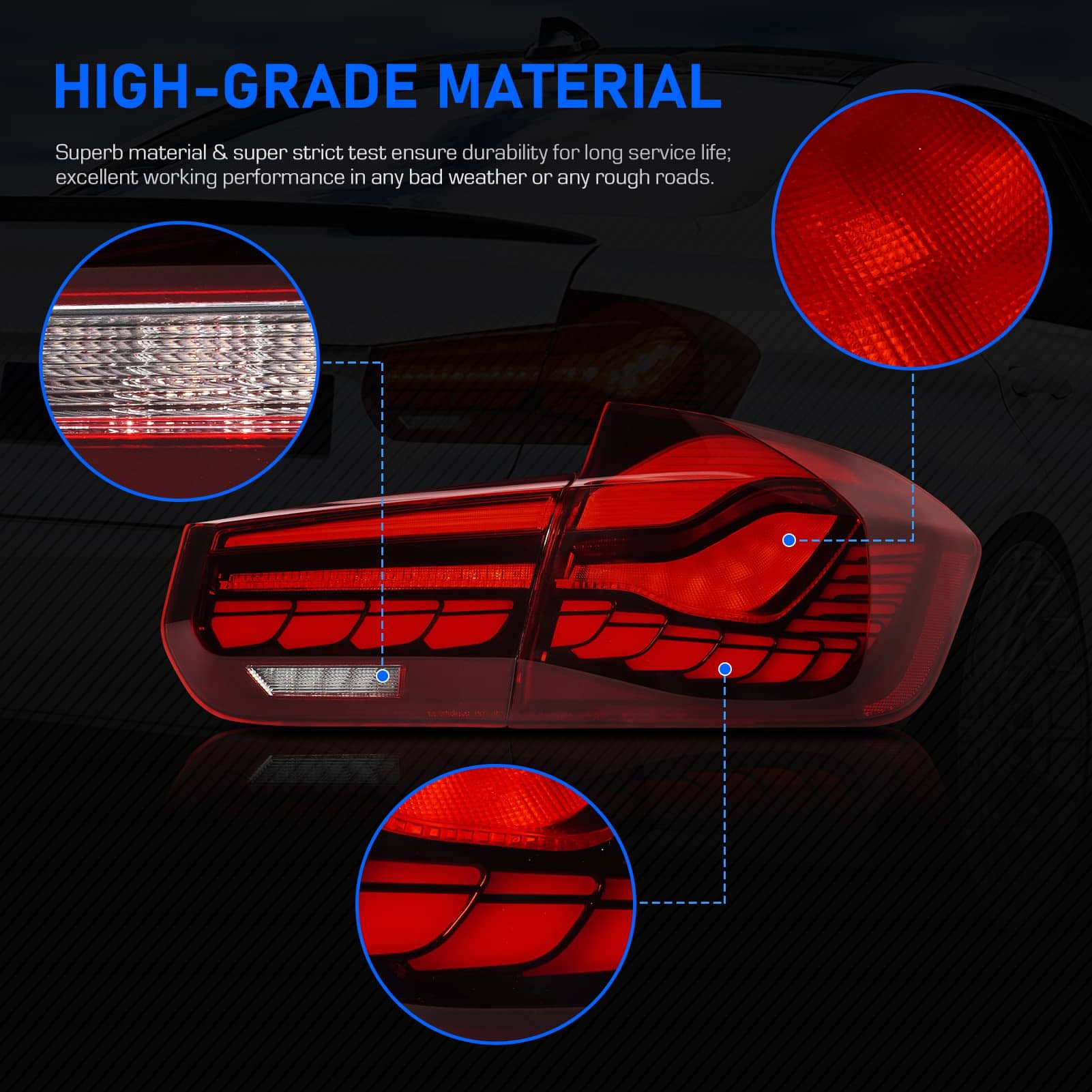Ensamblaje de Luz de Freno Trasera OLED para F30 F80, BMW - Imagen 7