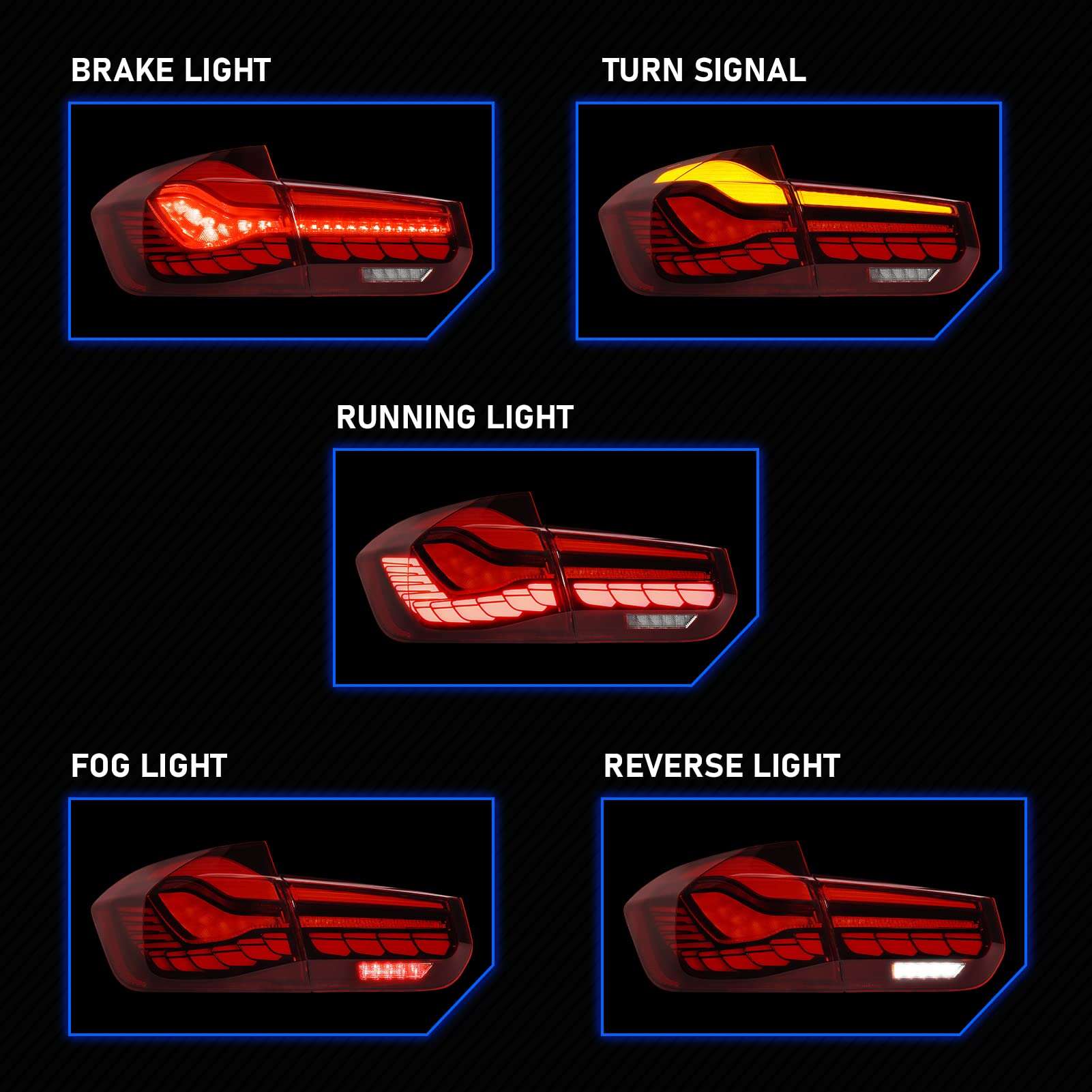Ensamblaje de Luz de Freno Trasera OLED para F30 F80, BMW - Imagen 3
