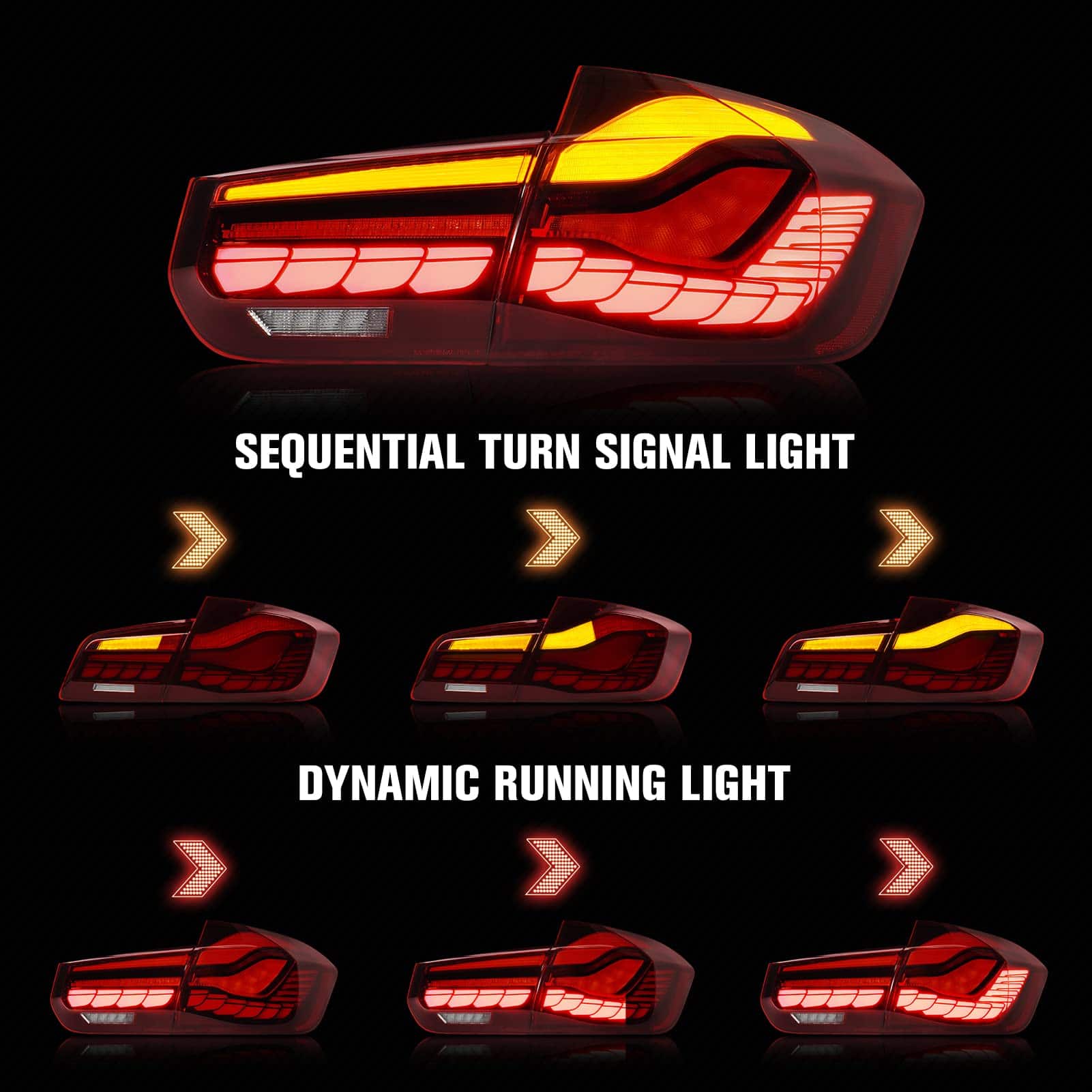 Ensamblaje de Luz de Freno Trasera OLED para F30 F80, BMW - Imagen 4