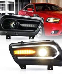 Conjunto de faros proyectores Bomusou para Dodge Charger