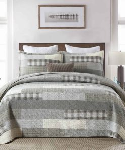 PERHOM Colcha Queen de 100% Algodón, Juego de Colchas Queen