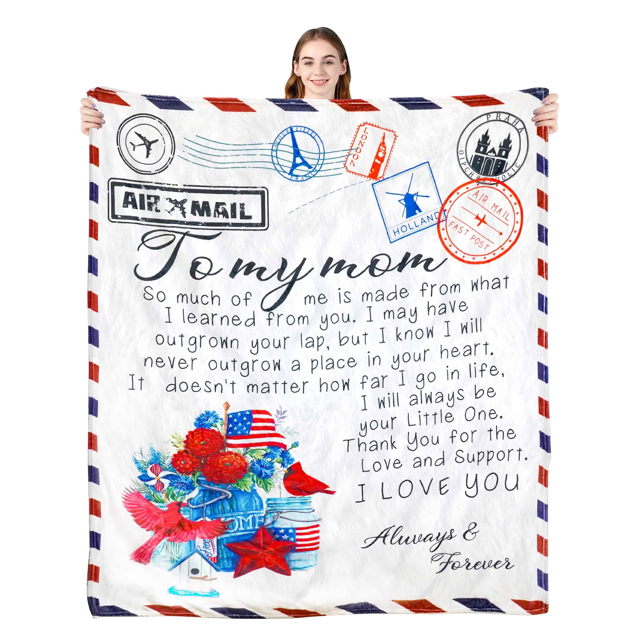 Regalos para Mamá Esposa Manta Día de la Madre Cumpleaños,