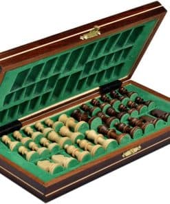 Juego de ajedrez Muba con tablero de madera y piezas de