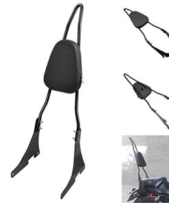Benlari Gloss Black Sissy Bar Desmontable Respaldo de