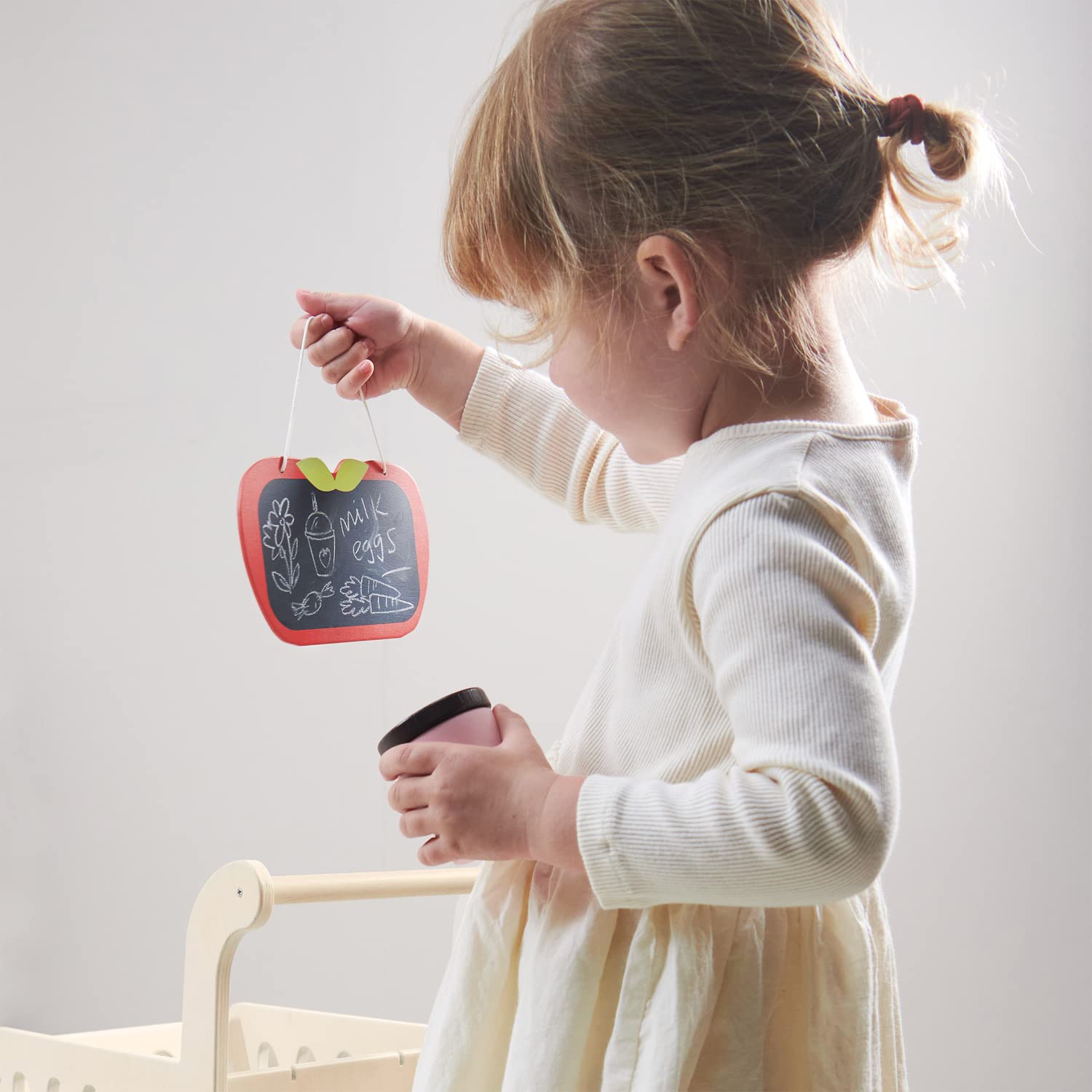 Carrito de Compras de Madera - Con Almacenamiento Adicional - Imagen 8