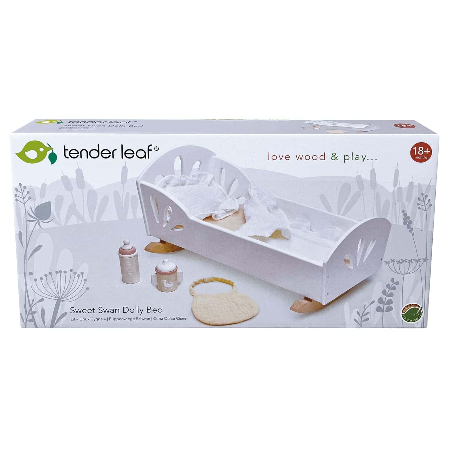 Tender Leaf Toys - Cama de muñeca Sweet Dreams - Cuna de - Imagen 7