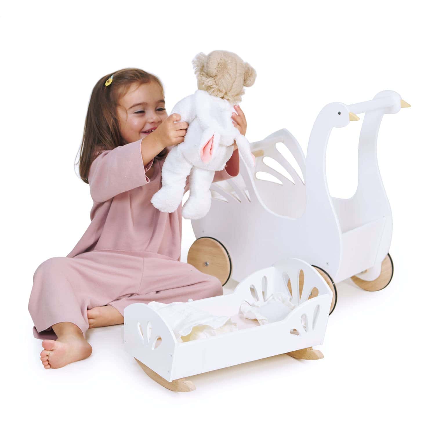 Tender Leaf Toys - Cama de muñeca Sweet Dreams - Cuna de - Imagen 6