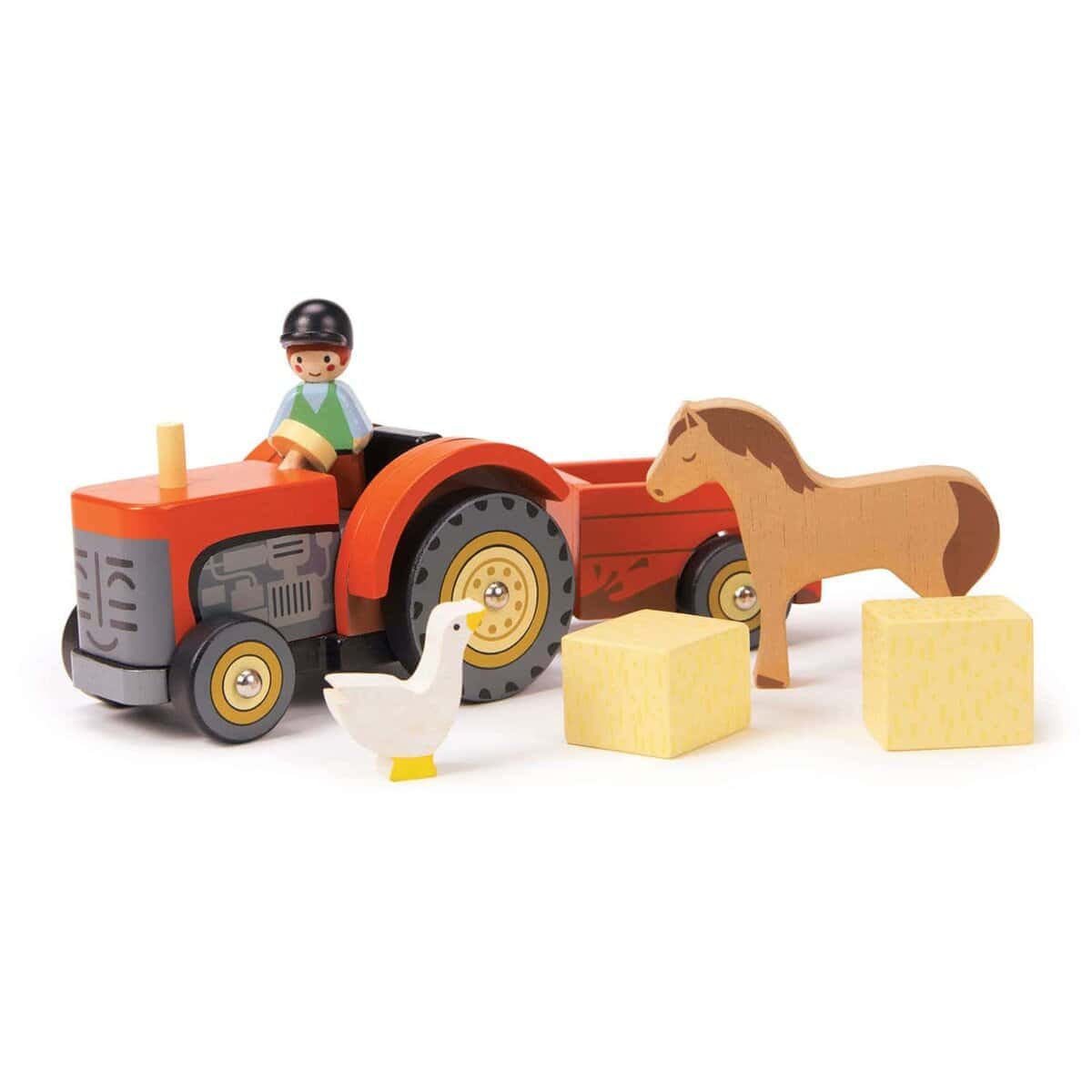 Tender Leaf Toys - Tractor de la Granja - Juguete de Madera