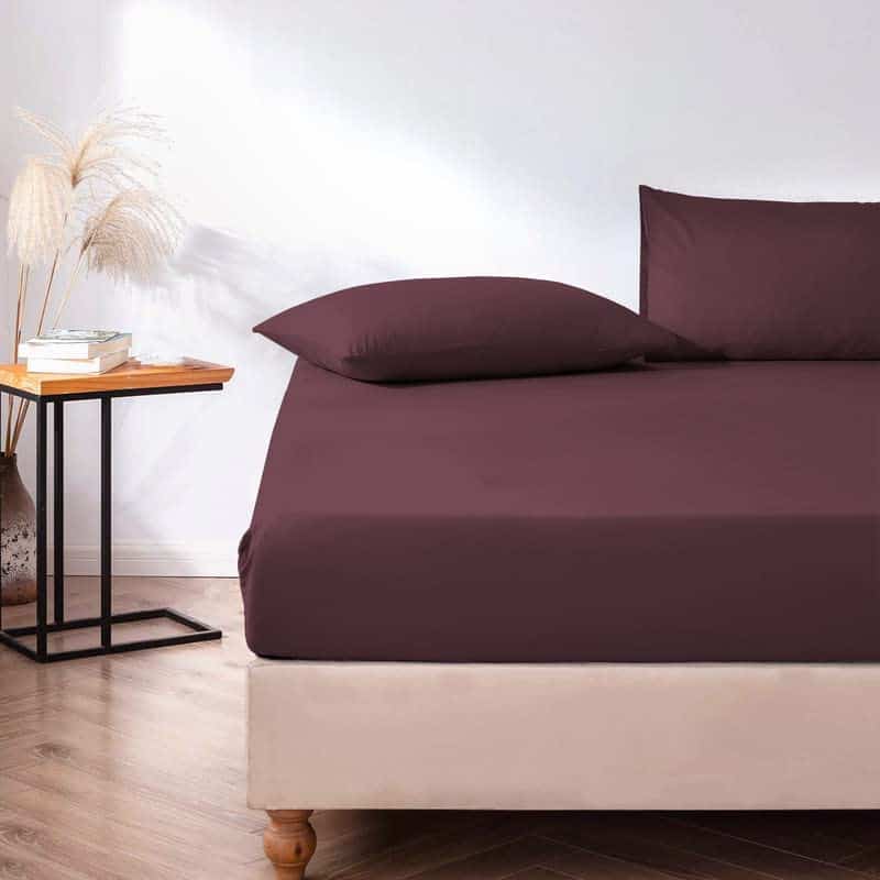 Sábana Ajustable de Algodón Puro 100%, 600 Hilos, Cuenta de