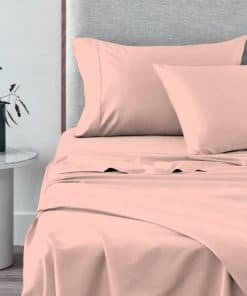 Juego de sábanas ajustables Pizuna 100% algodón Split King