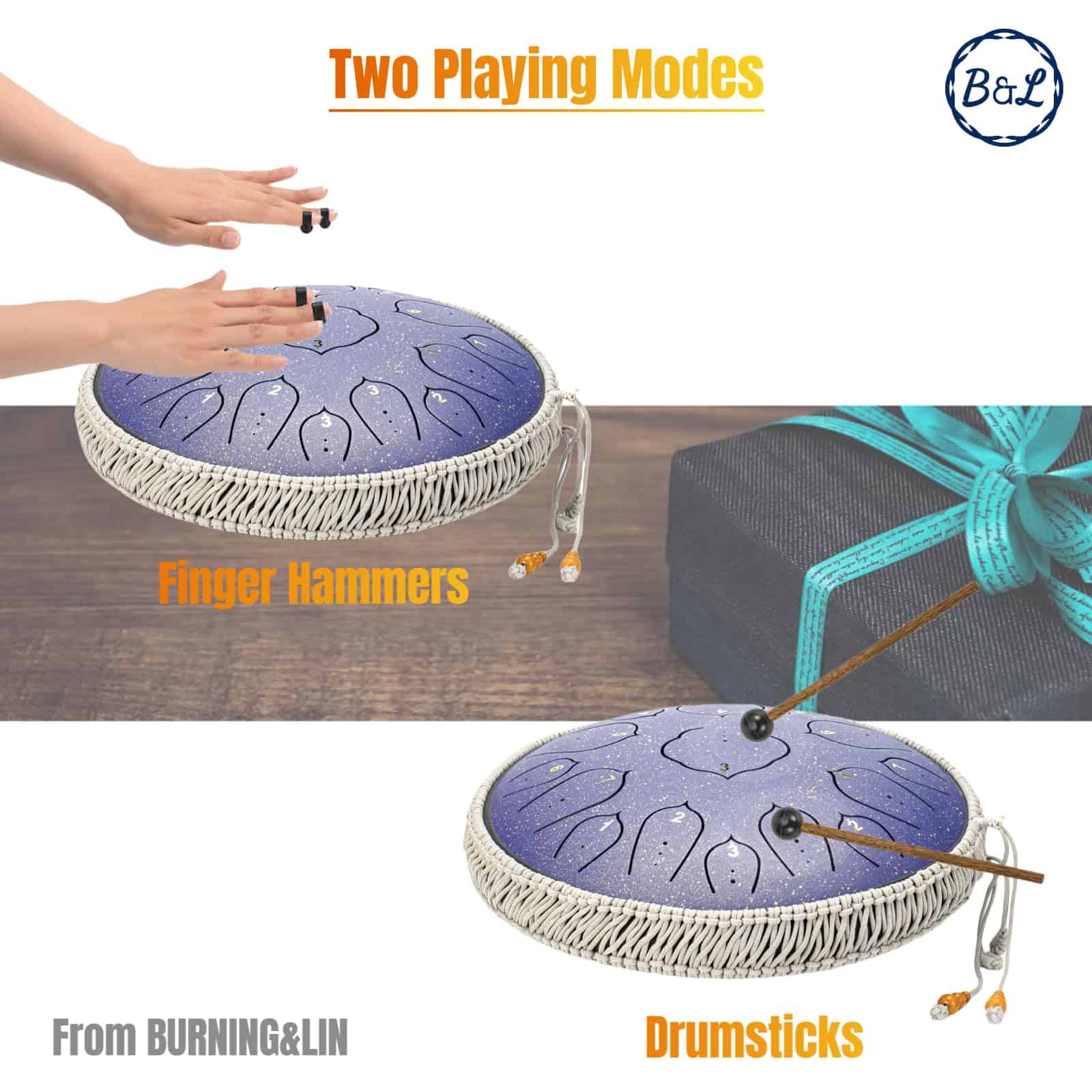 BURNING&LIN Tambor de Lengüeta de Acero 15 Notas 14 - Imagen 4