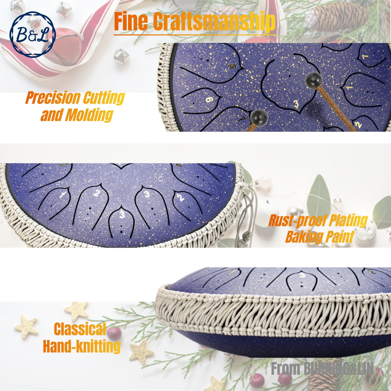 BURNING&LIN Tambor de Lengüeta de Acero 15 Notas 14 - Imagen 5