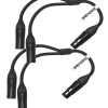 Cable Divisor XLR BRENDAZ (Paquete de 2), XLR Hembra a Dual