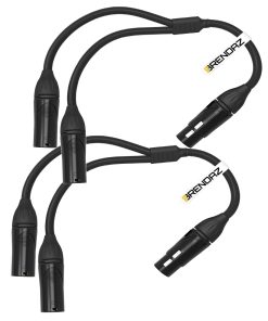 Cable Divisor XLR BRENDAZ (Paquete de 2), XLR Hembra a Dual