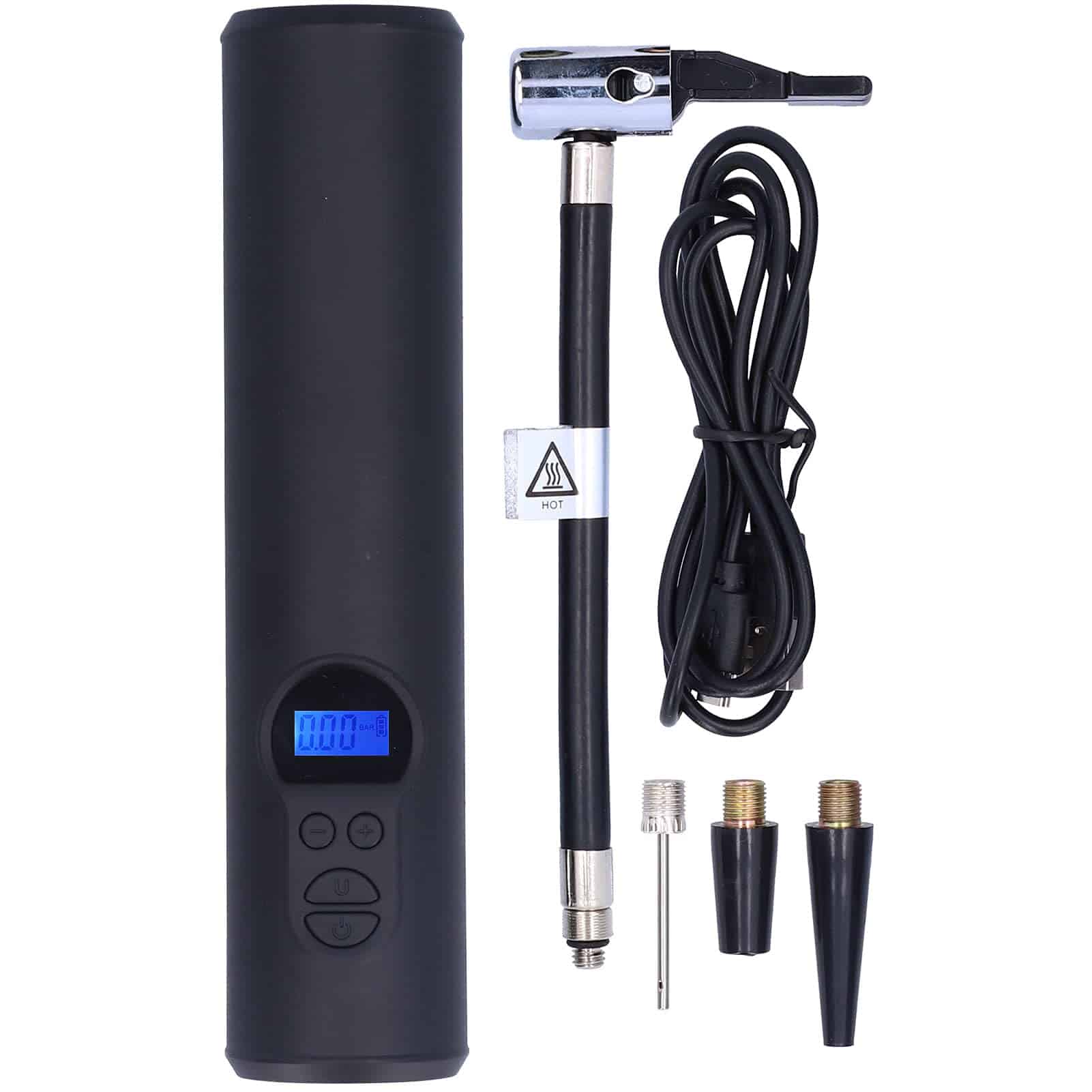 Inflador de neumáticos digital Mini Buachois, compresor de