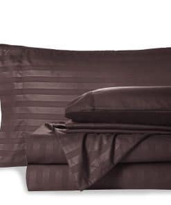 Juego de Sábanas a Rayas Mocassi Queen - Juego de Sábanas