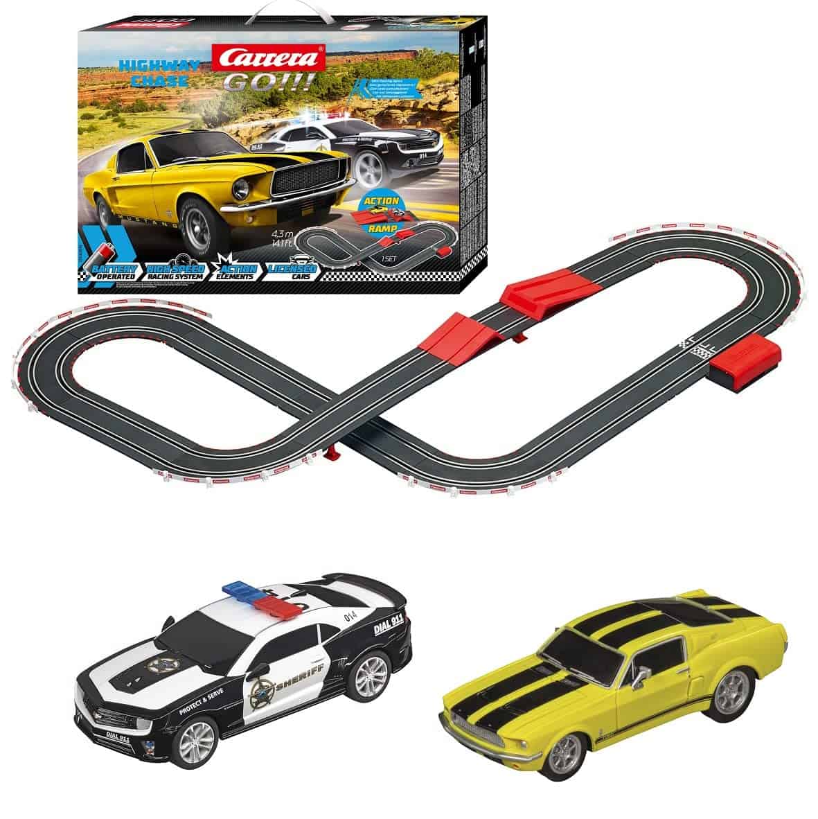 Carrera GO!!! Set de Pistas de Carreras de Coches a Escala