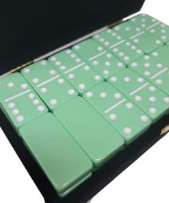 Dominó Doble 6 Pastel Verde Menta Tamaño Jumbo Torneo