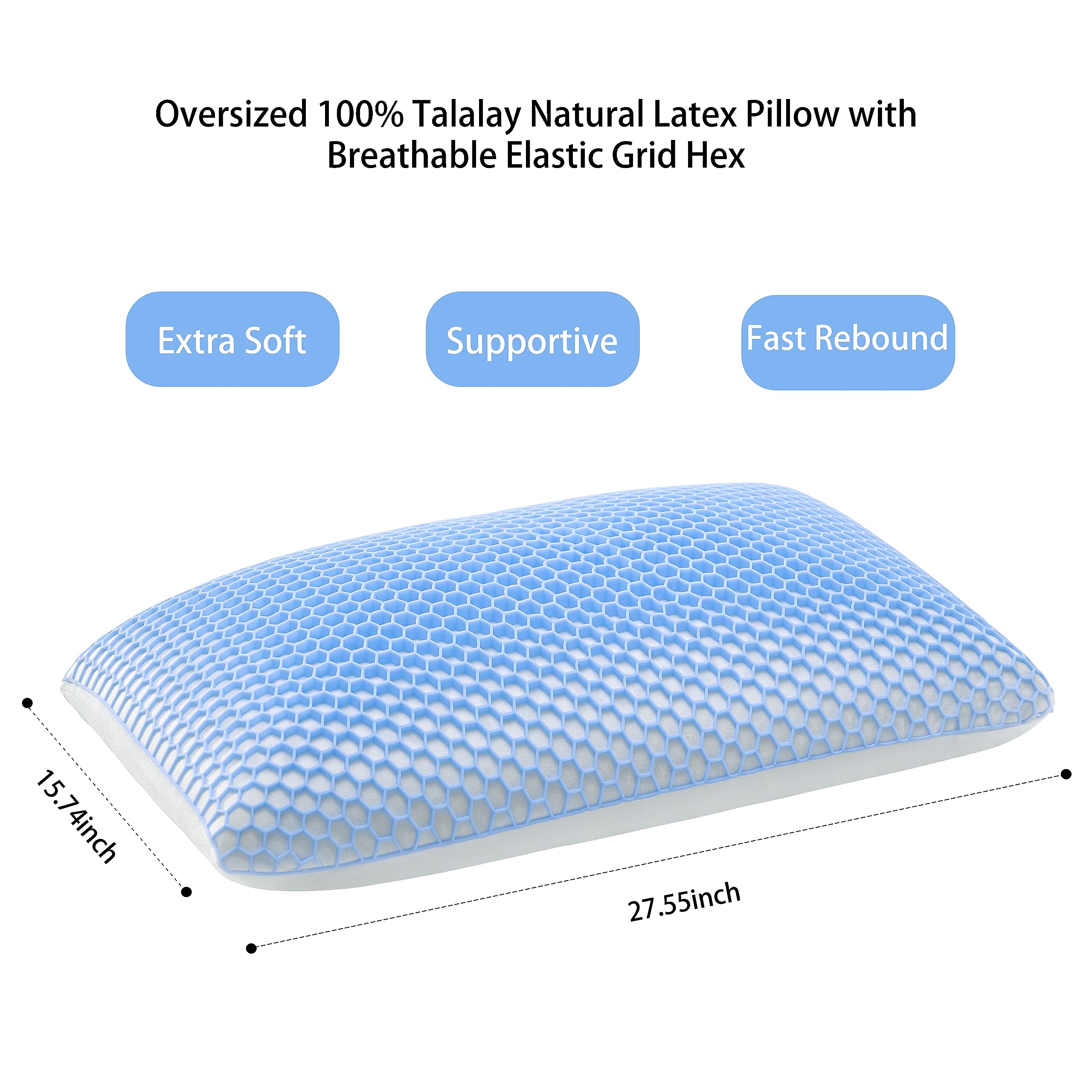 Almohada Berklan Harmony para Dormir con Soporte Elástico - Imagen 4