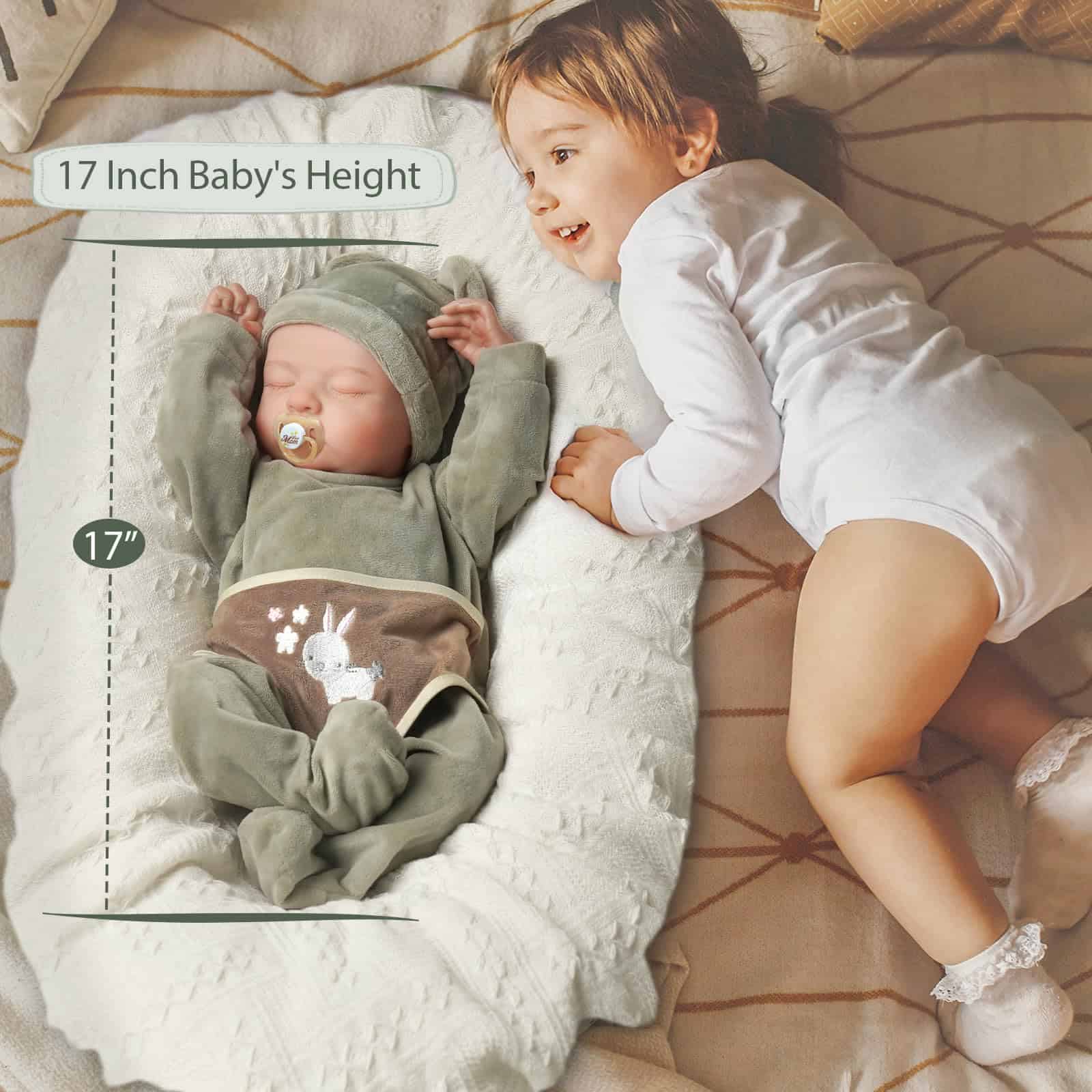 Muñeco Bebé Realista Reborn Niño - Cuerpo Blando de 17 - Imagen 6