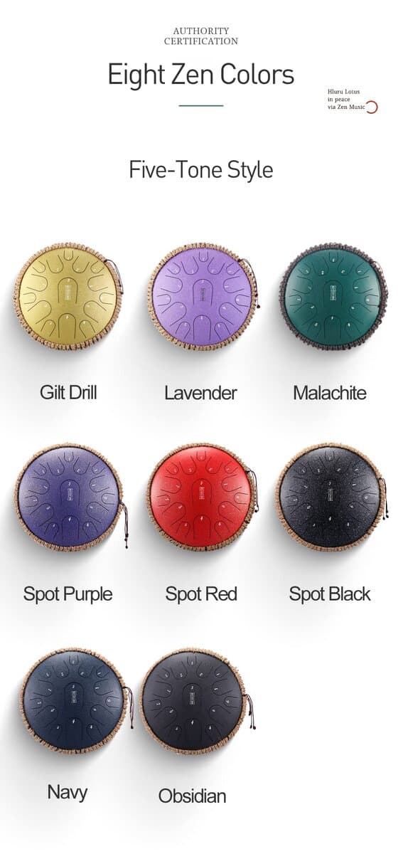 April Yang Tank Drum 15 Note 13 Pulgadas | Hluru Steel - Imagen 6