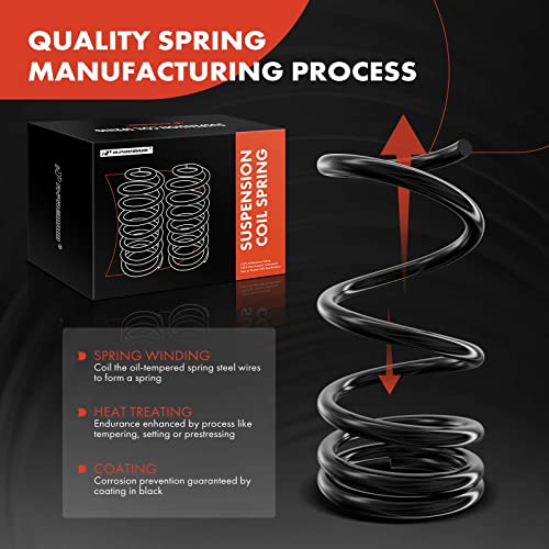 Conjunto de 2 resortes de suspensión trasera A-Premium - Imagen 3