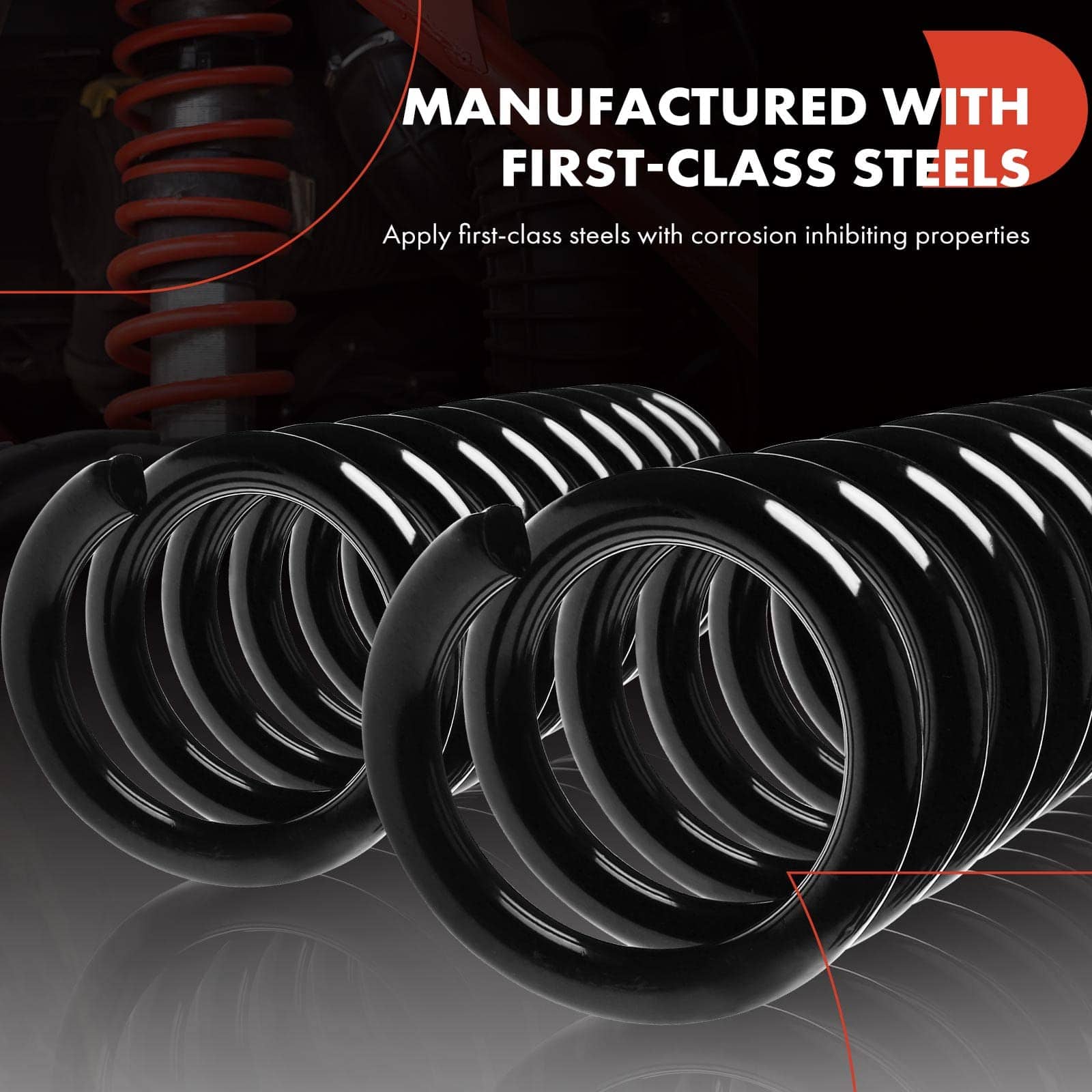 Conjunto de 2 resortes de suspensión trasera de servicio - Imagen 5