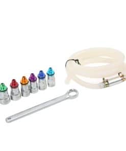 Llave para purgar frenos LISND 6 adaptadores 1 manguera de