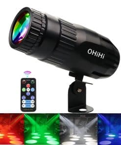 Foco Pinspot para Bola de Disco, OHiHi 15W Luces LED