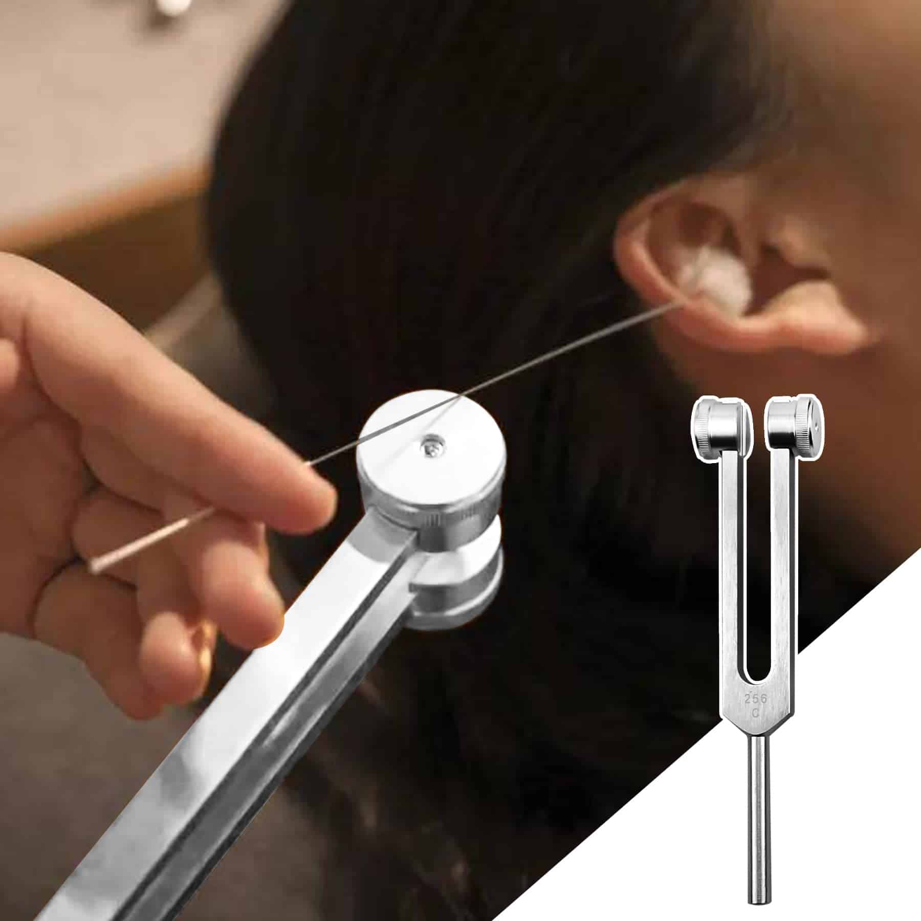 Juego de 4 Diapasones 128Hz 256Hz 512Hz 528Hz para Sanación - Imagen 5