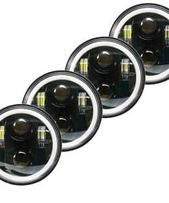 AMUNIESUN 4pcs Faros de 5 3/4" 5.75 pulgadas con Luz Alta