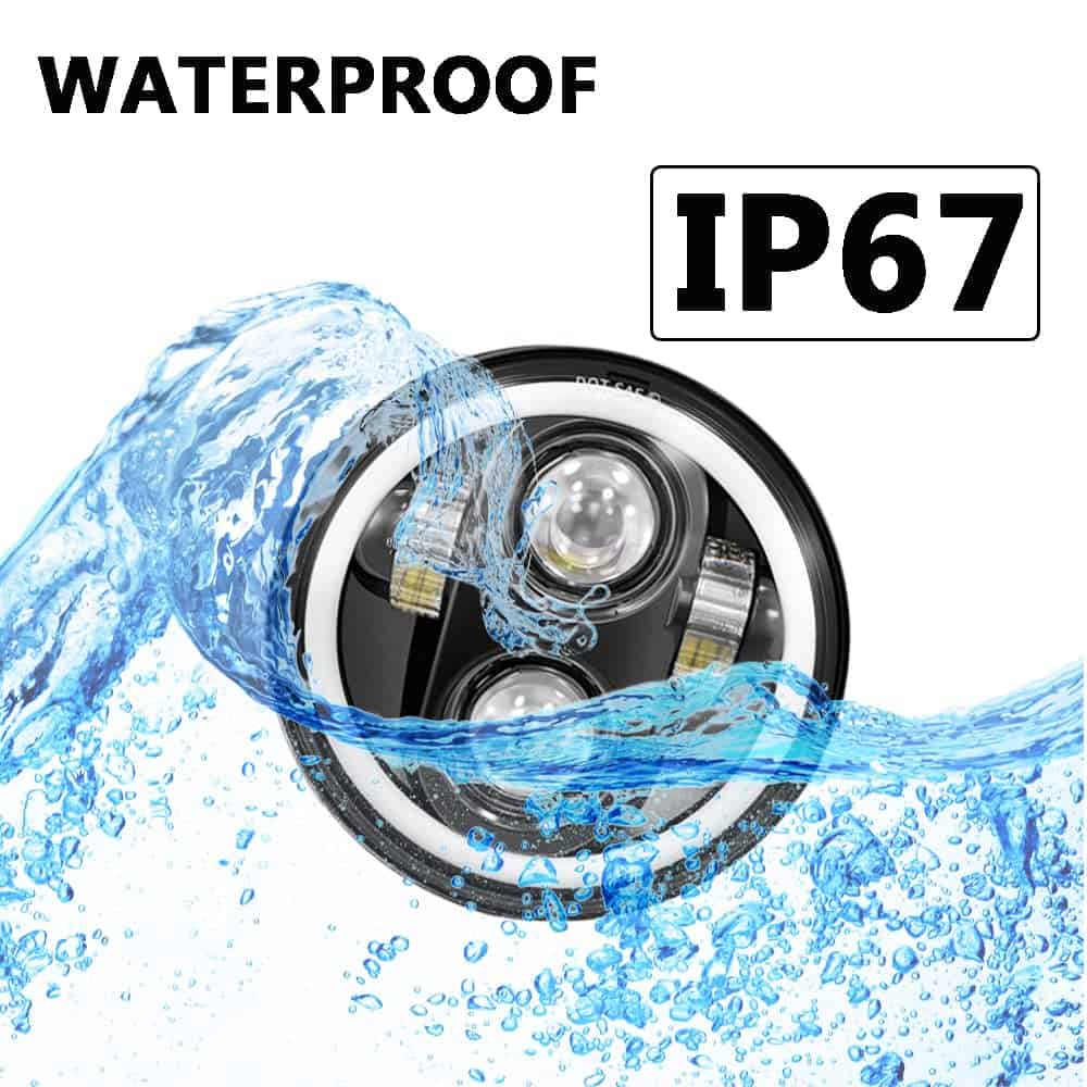 AMUNIESUN 4pcs Faros de 5 3/4" 5.75 pulgadas con Luz Alta - Imagen 7